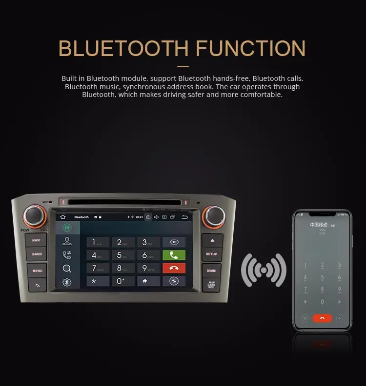 LJDA Android 9,0 автомобильный dvd-плеер для Toyota Avensis T25 2003-2008 gps Навигация стерео 2 Din автомагнитола 4G+ 64G Мультимедиа DSP ips