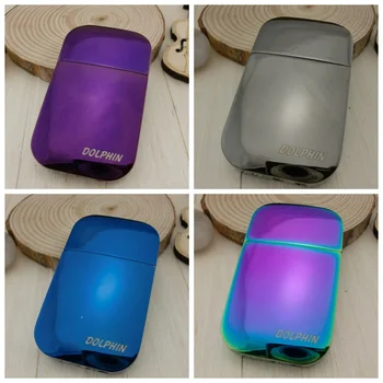 

Portable Colorful Plating Refillable Jet Grinding Wheel Flame Lighter Cigarette Accessories Random Color