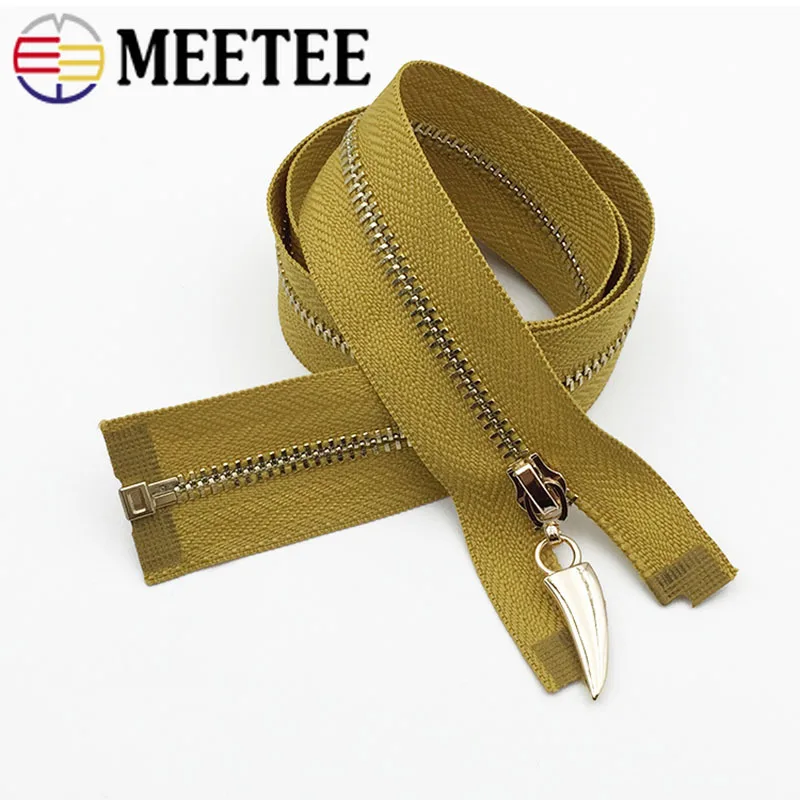 Meetee 2/5 шт. 60 см 3# автоматический металлический замок молнии открытого типа «сделай сам» на молнии для шитья весенне-осенняя одежда на молнии «сделай сам» Костюмы аксессуары