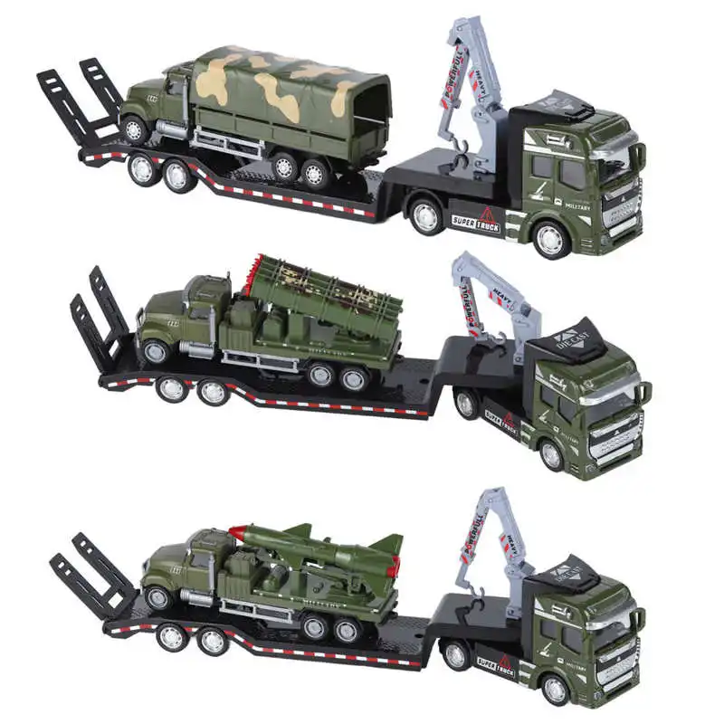 Trailer Toy Pull Back High Simulation Special Friction Mechanism Tow Truck Imagination Patience Development for Home | Игрушки и хобби
