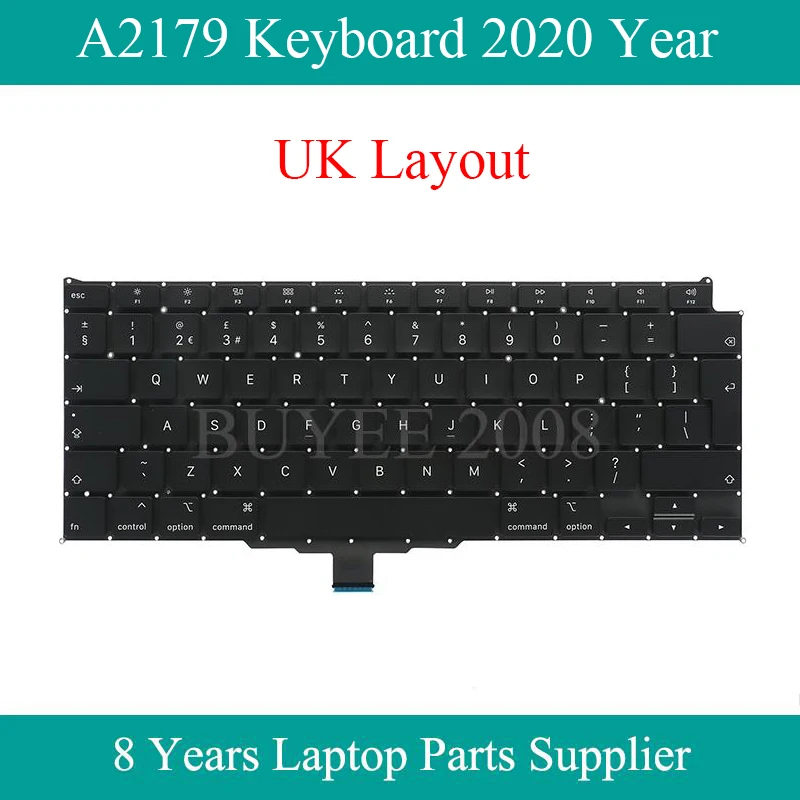Оригинальная клавиатура для ноутбука 13 дюймов A2179 английская 2020 года Macbook Air 3