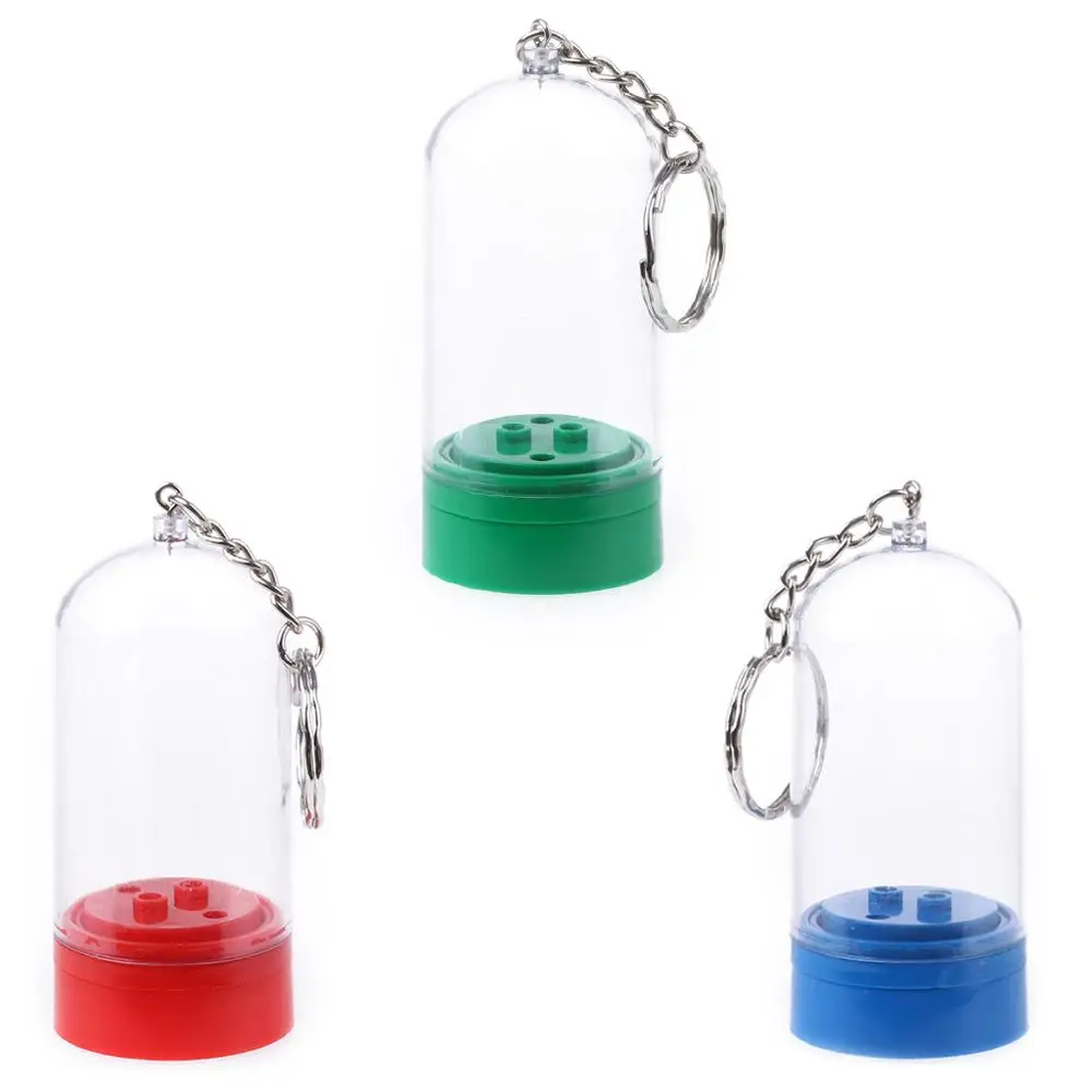 

NEW Minifigure Keychain Display Case Key Ring Building Blocks Models Toys