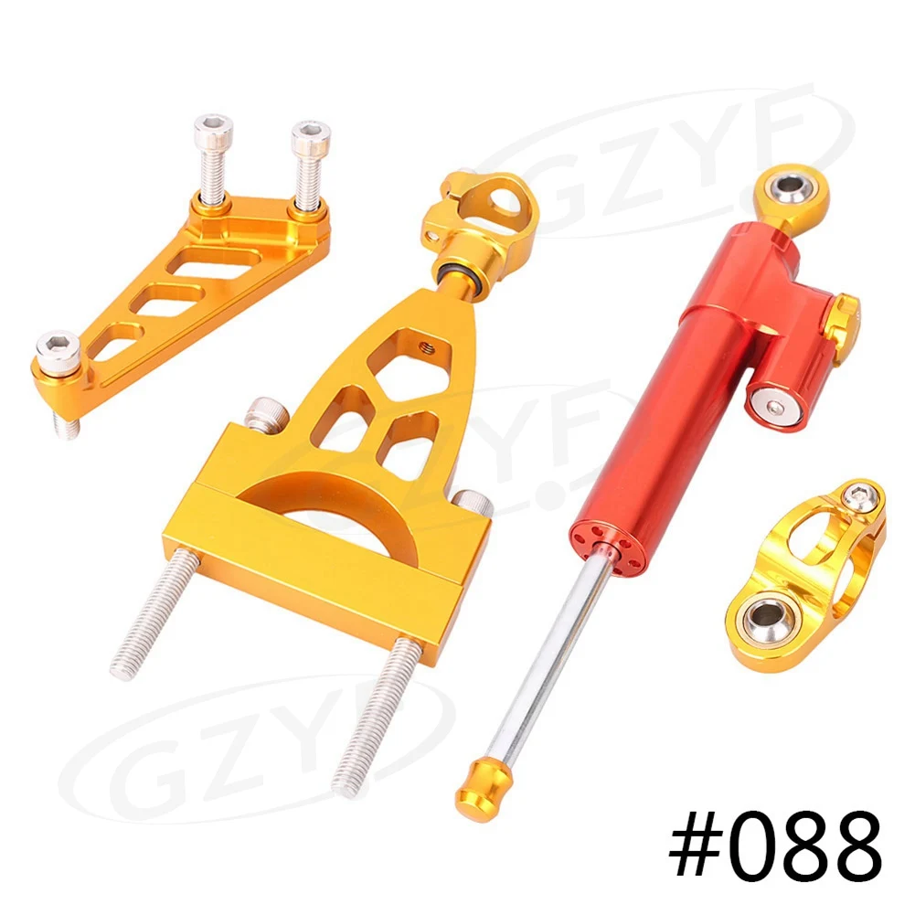 Амортизатор рулевого механизма cnc стабилизатор w/Кронштейн Набор Saftety Управление для Honda CB400 VTEC 1999-2010 Алюминий сплав, анодированный - Цвет: 24YFB088