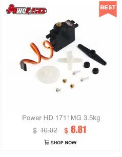 JX PDI-4409MG части металлическое зубчатое колесо цифровой сервопривод 4,8-6 в 9,2 кг большой крутящий момент 0,11 сек/60 'с алюминиевым чехол для 1/8 RC модели автомобиля hi