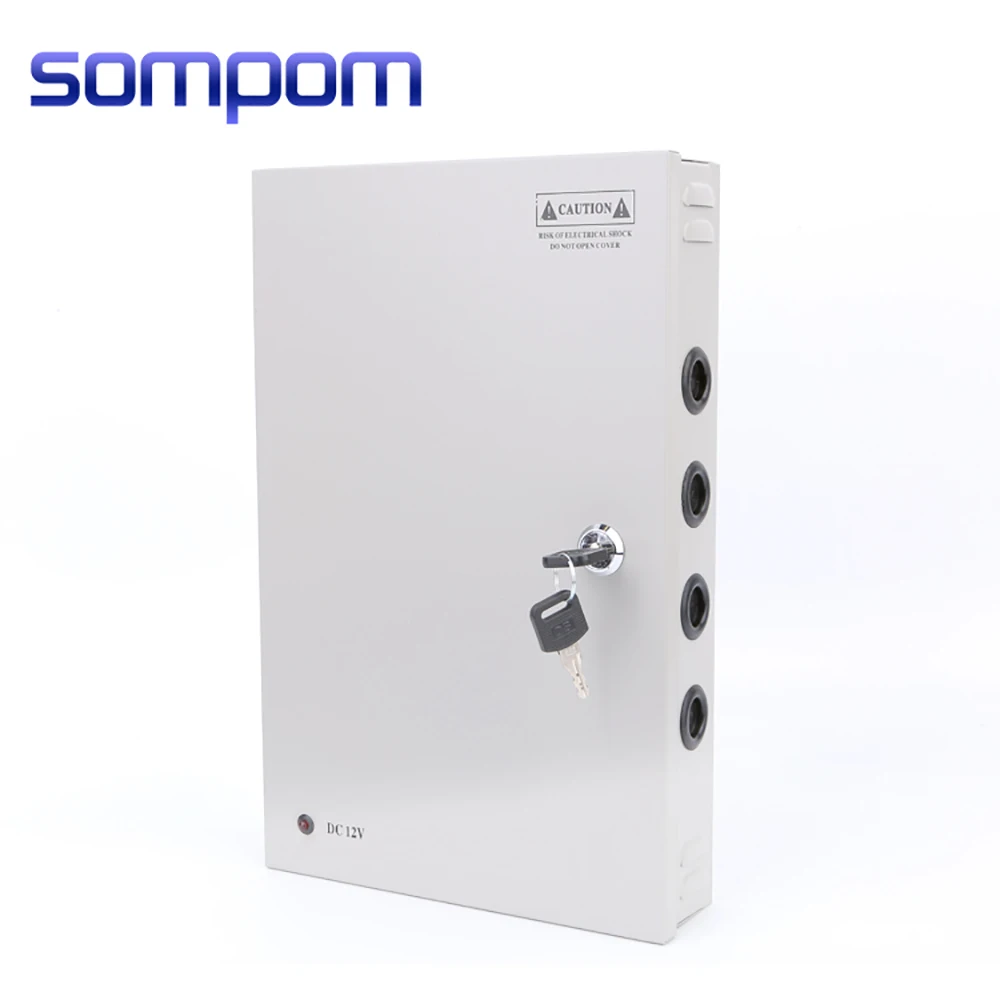 Sompom12V 15A импульсивный источник питания 18CH CCTV Блок питания для камеры коробка