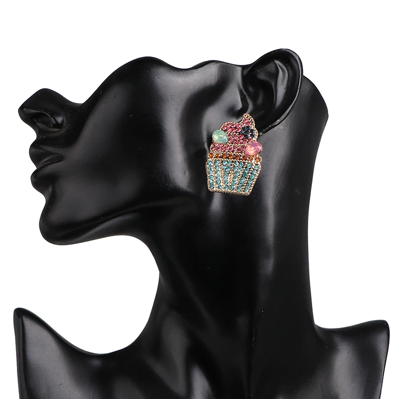 Jujia Роскошные серьги со стразами эффектные ювелирные изделия Модные женские Brincos Свадебные геометрические Висячие серьги для женщин