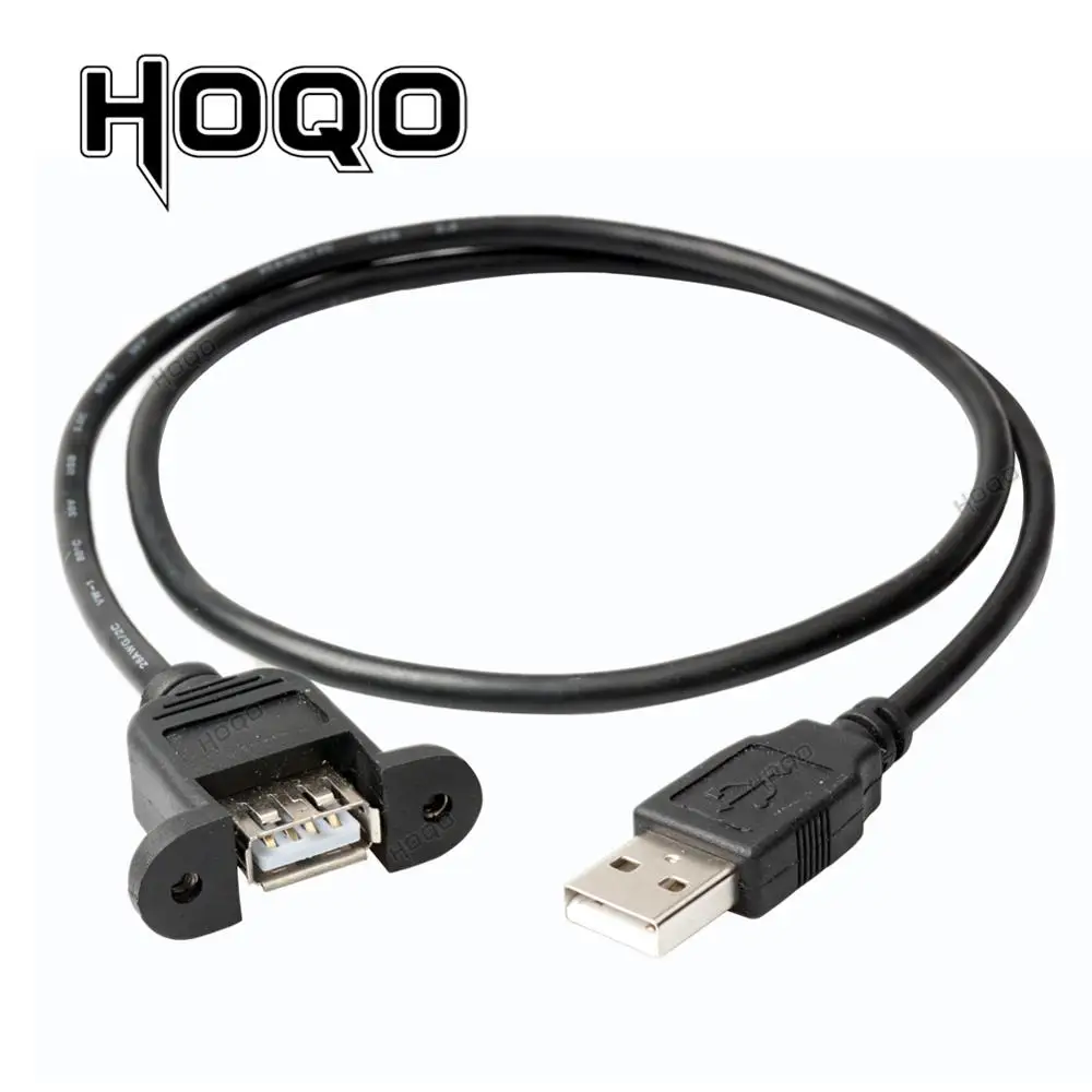 USB Удлинительный кабель Type A порт 2 0 штекер гнездо с винтовой блокировка отверстия