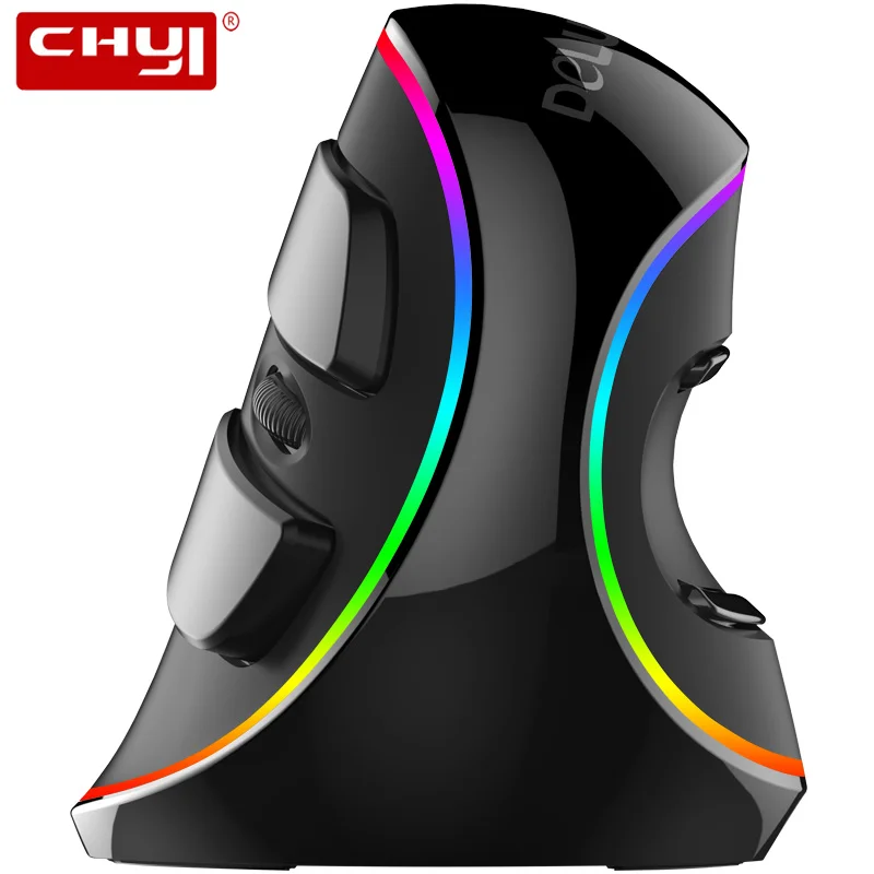 Вертикальная мышь Delux M618 плюс проводной Мышь RGB эргономичная USB компьютера