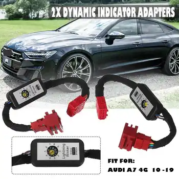 

2pcs Dynamic LED Indicator Flasher Adapters Rear Lights LED Taillight Add-on Module Cable Wire Harness for Audi A7 4G 2010 -2019