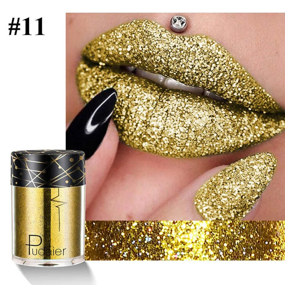 Пудейер отжимаемые блестящие тени для век одиночные макияж Сияющие Косметика