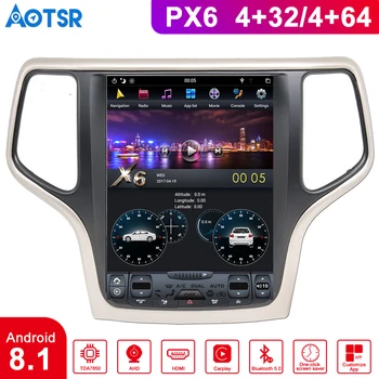 

Car Multimedia System Android 8.1 4GB Tesla Style Car DVR With GPS For JEEP Grand Cherokee 2014-2018 gold and black car player