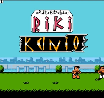 

Top quality 72 Pins 8 bit Game Cartridge Riki Kunio (J)