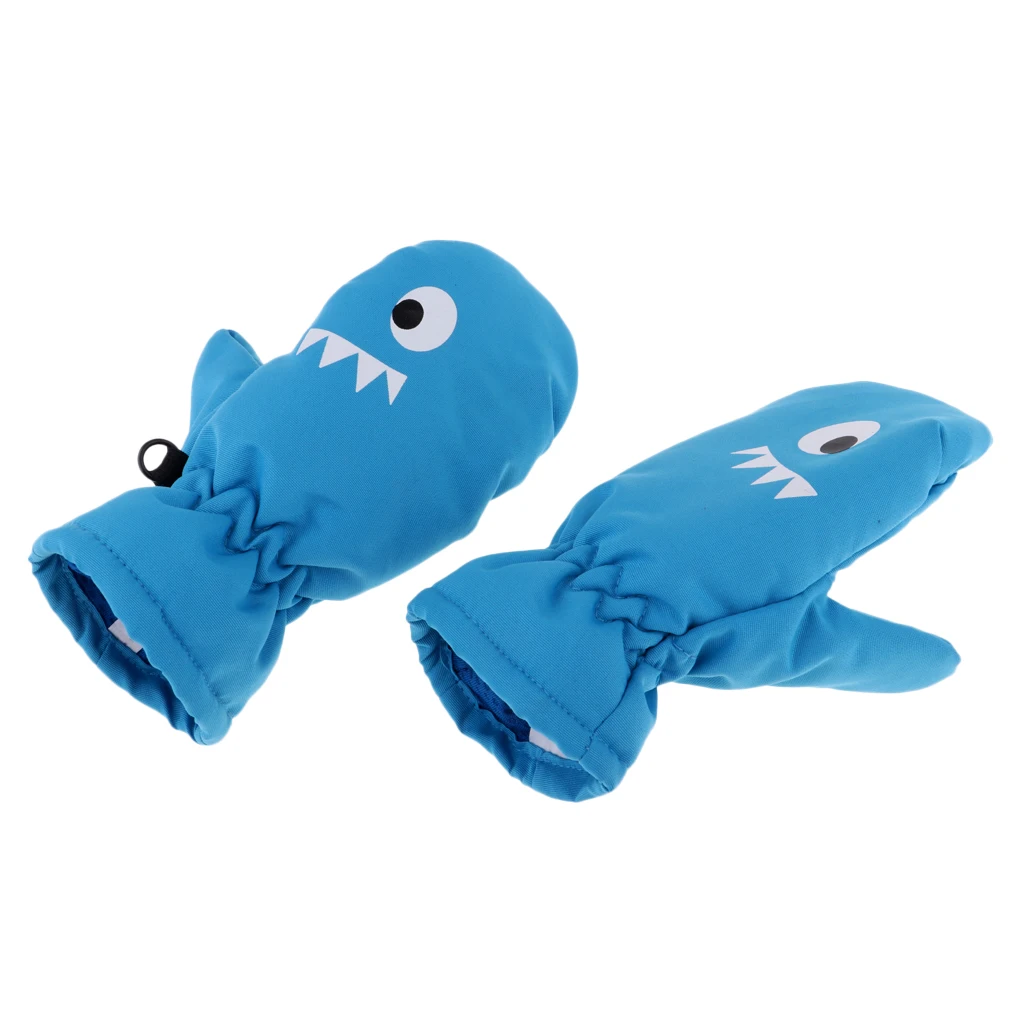 Kids Mittens Gloves Waterproof Anti-Slip Winter Snow Ski Sport Fingers Mitts Child Ski Gloves