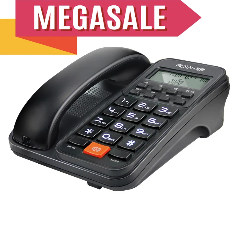 

2024 telephone landline Home Office Big Button Incoming Call Hotel Elderly Wired Fixed Guest Landline phone