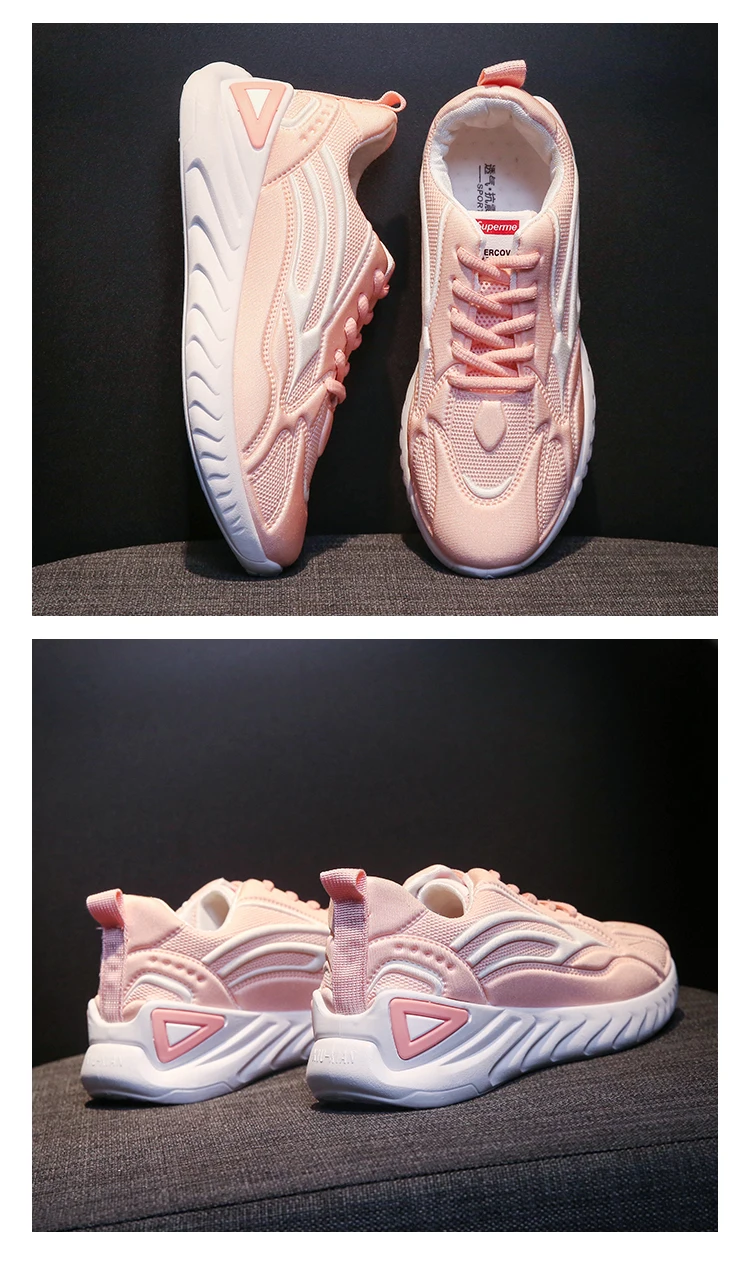Fashion Pink Sneakers Women Tennis Shoes Cheap Sport Shoes Women Breathable Ladies Trainers Zapatillas Mujer Tenis Feminino