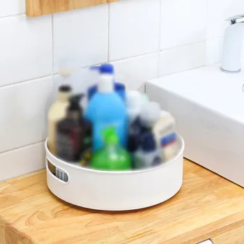 

Multifunctional Storage Box Large-Capacity 360 ° Rotating Non-Slip Storage Tray Cosmetic Box Jan#02