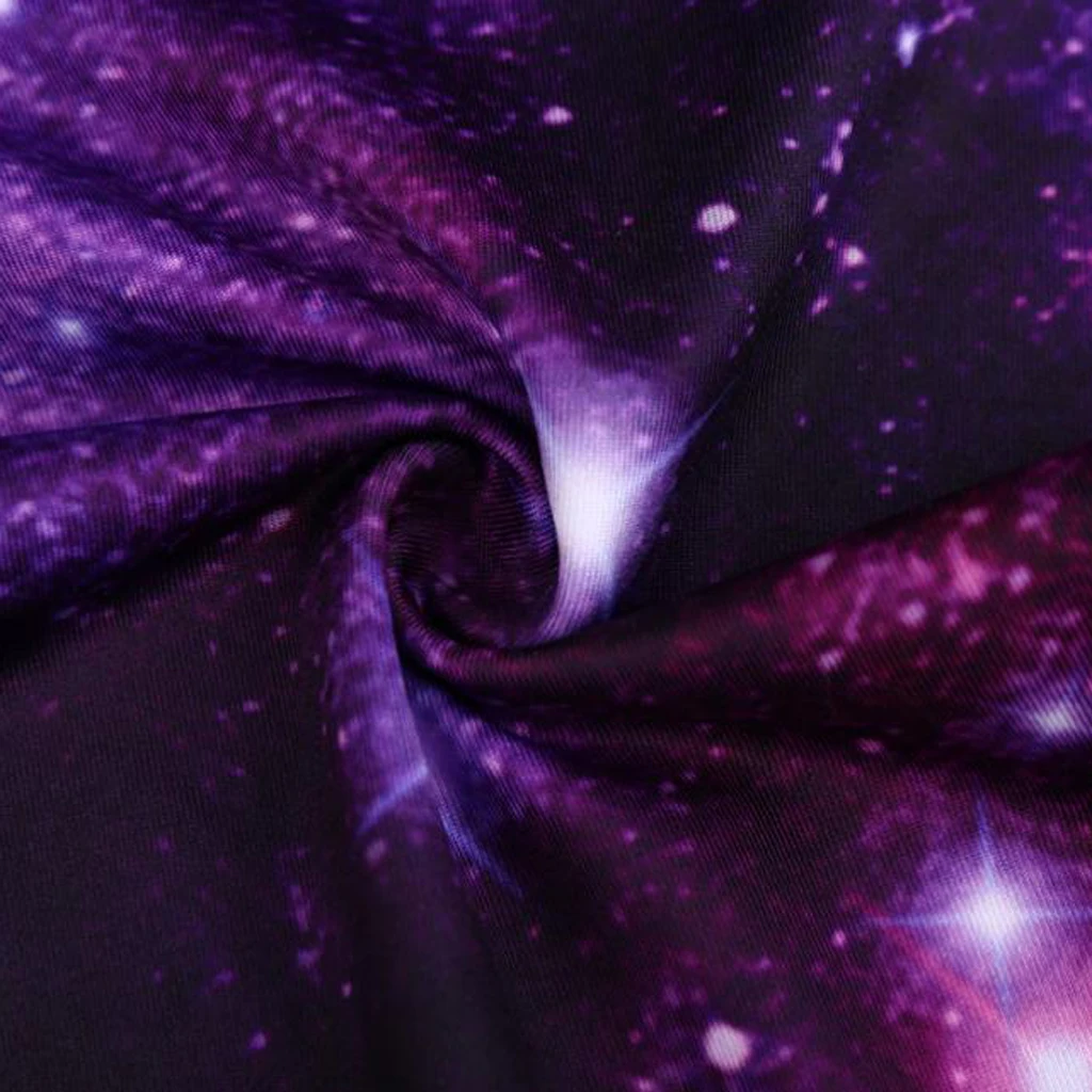 Women's High Waist Galaxy Space Star Print Yoga Pants Tights Stretchy Pilates Workout Sport Yoga Leggings Activewear