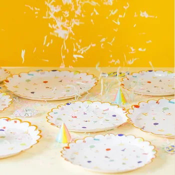 

Fruit Theme Disposable Tableware Party Supplies Paper Tray Wedding Decoration 8pcs/1 Pack Birthday Party Decoration Kids