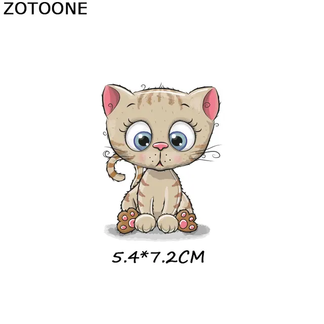 ZOTOONE Cute Cartoon Animal Patches Heat Transfer Iron on Patch for T-Shirt Children Gift DIY Clothes Stickers Heat Transfer G 1095