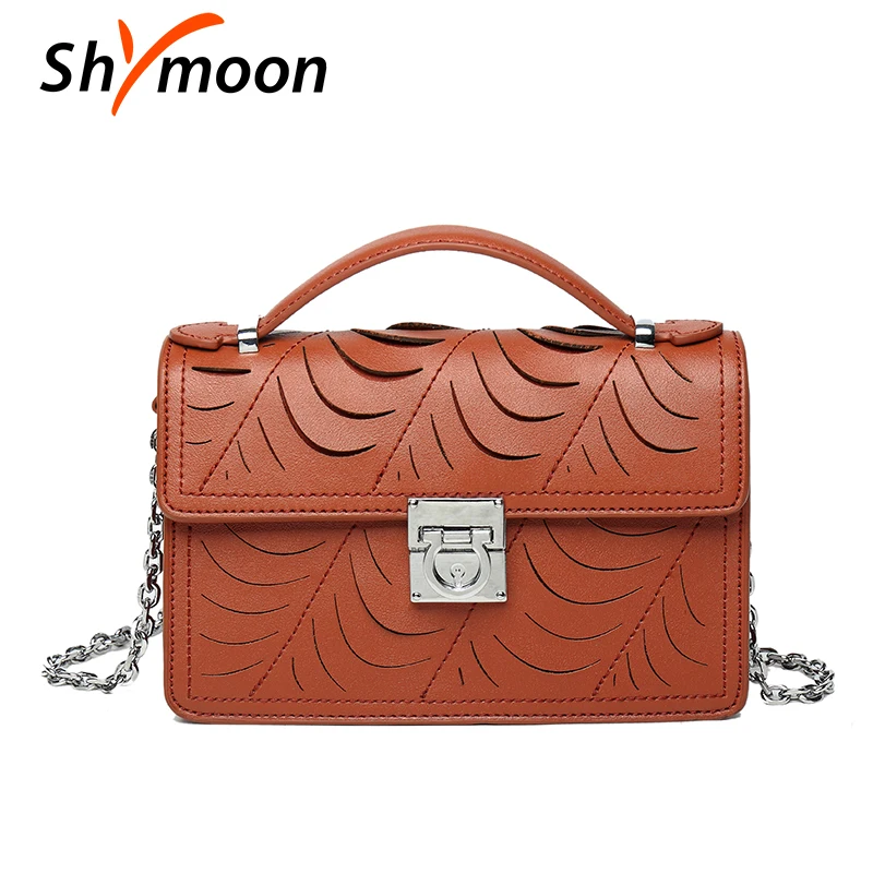 

SHYMOON New Style Women shoulder bags Fashion PU Leather Ladies Baguette Messenger Bags Luxury Brand Design crossbody bags 889
