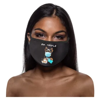 

5PCS Animal Print Breathable Face Mask Face Shield Cloth Reusable Face Shield Washable Mouth Mask Windproof mondmasker Masque