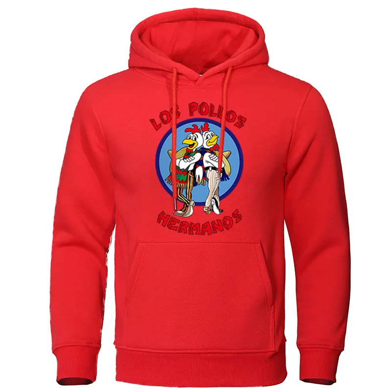 Men's Hoodies Autumn Winter Letter Print LOS POLLOS Hermanos Male Sweatshirts Chicken Brothers Pullovers High Quality Tops