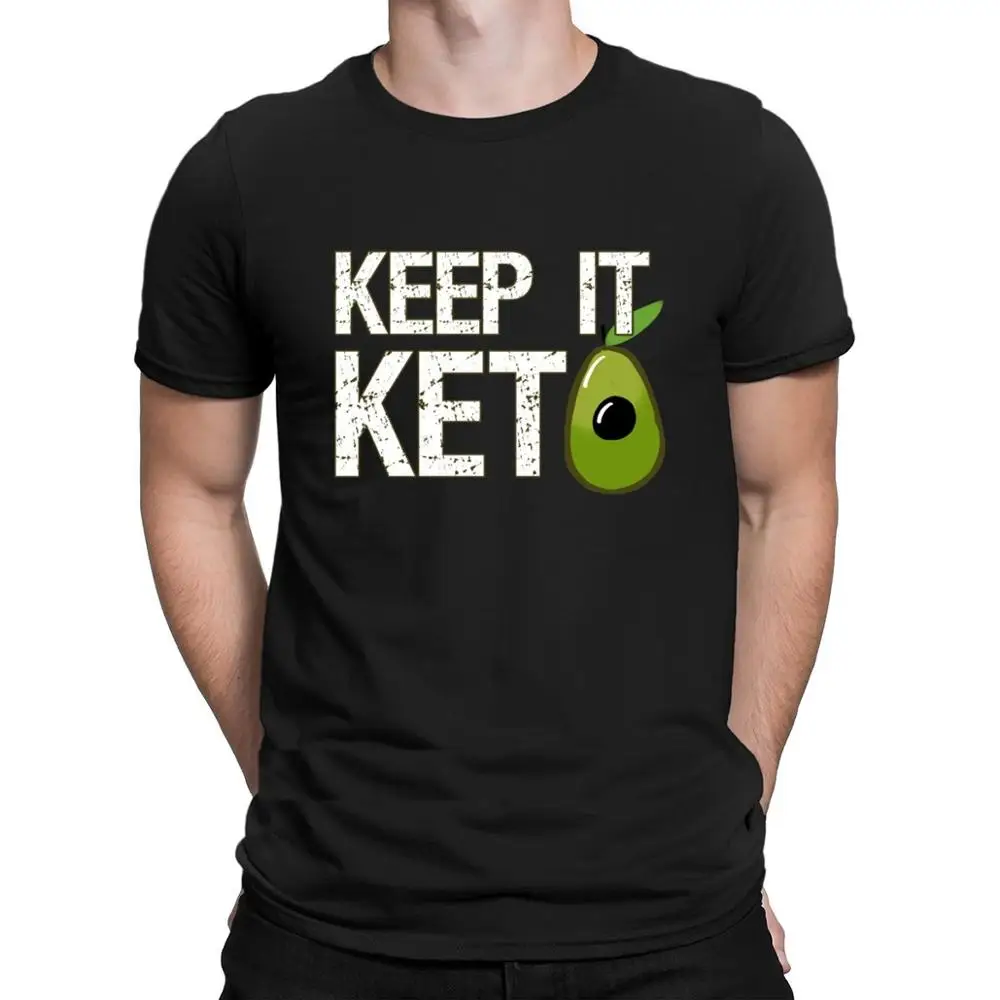 Keep It Keto T Shirt Fashion Fit Great Standard Tshirt Uomo Plus Size Design Abbigliamento Fitness Primavera