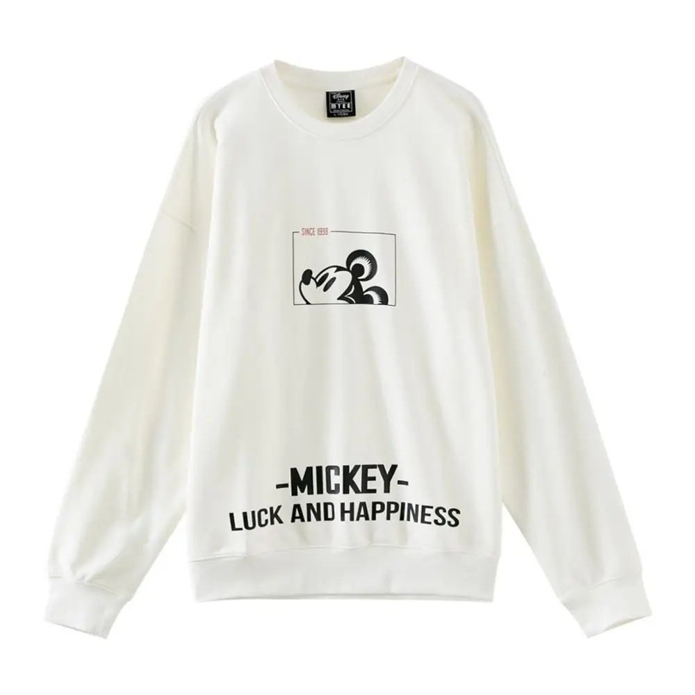Metersbonwe Mickey joint новые весенние базовые толстовки с круглым вырезом Мужские красивые свитера для скейтборда с принтом