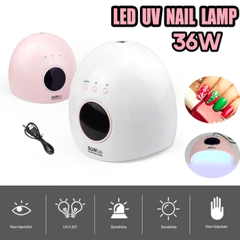 

36W UV Lamp Led Nail Lamp Gel Nail Polish Curings Light Machine Nail Manicure Art LED Nail Dryer with Sensor USB Charge Nail