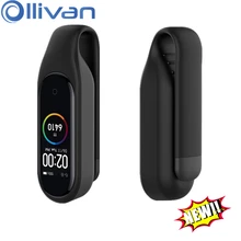 OLLIVAN mi Band 4 3 зажим для Xiaomi mi Band 4 3 Аксессуары для браслетов силиконовый+ металлический стальной зажим