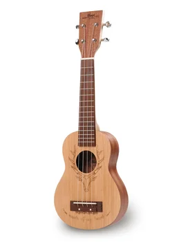 

Sz2d ukulele soprano, Deca massif Sapele, engraving "deer", Hampi
