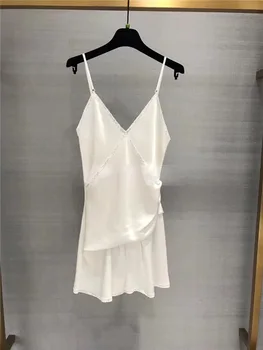 

2020 Spring Summer Women's Silk Satin Camisole Vacation Jumpsuit Women A2