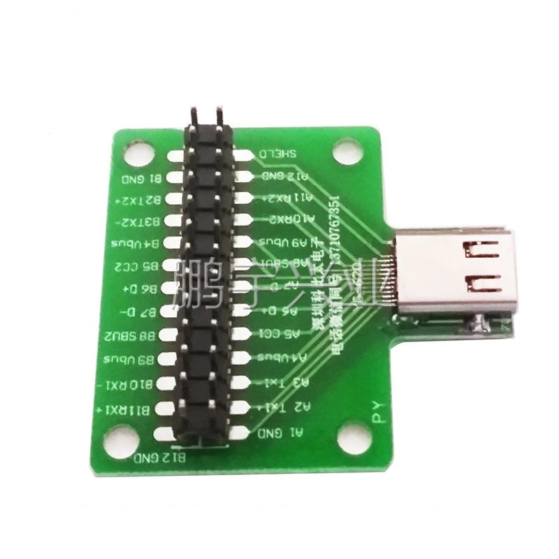 Универсальная плата с гнездовым портом типа C и USB 3 1 тестовая 24 контактами