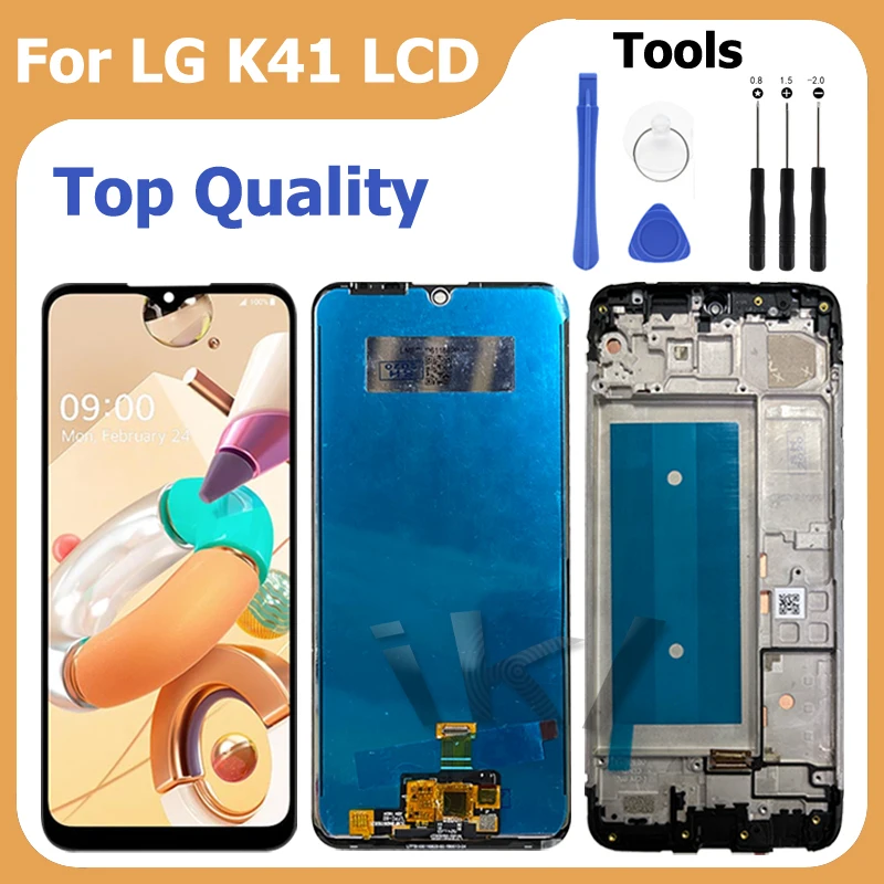 

6.1"For LG K41 K400 Harmony 4 Premier Pro Plus L455DL LCD Display Touch Digitizer Assembly Replacement Screen Repair With Frame