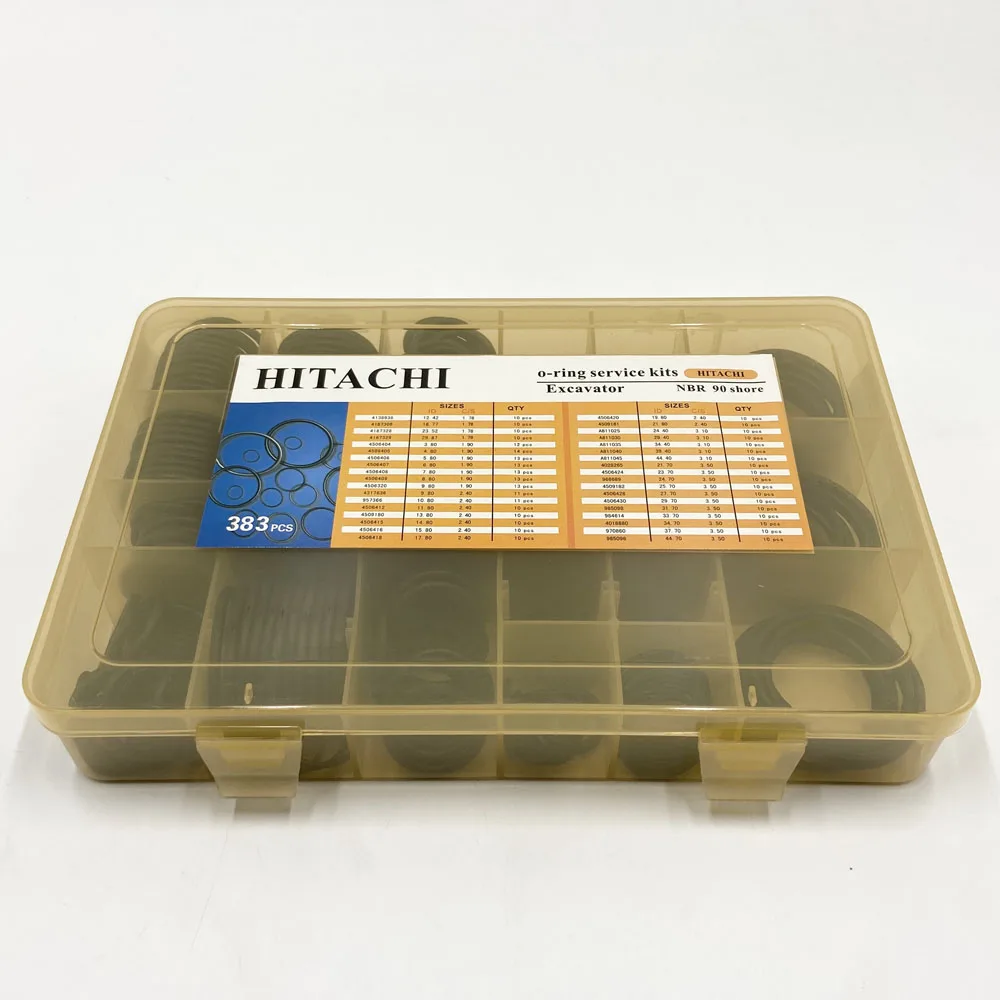 GOODSEAL 383PC Oring Service Kits NBR90 For Hitachi Excavator