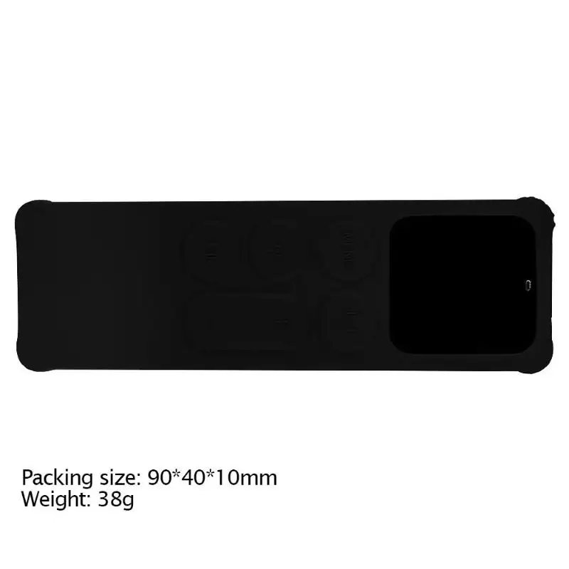 Черный Remote Controller Anti-dust Shockproof Silicone Protective Cover for Apple TV 4 Perfectly Fit Each Button and Remote Wear - Цвет: Черный
