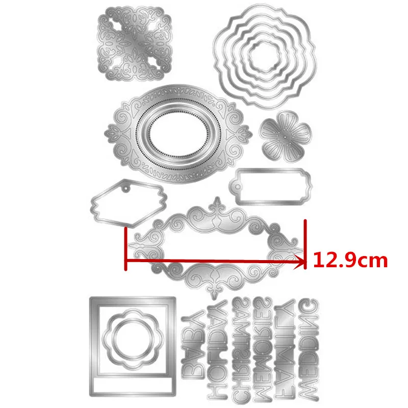 Альбом металлические Вырубные штампы для скрапбукинга и бумажных открыток новые вырубки