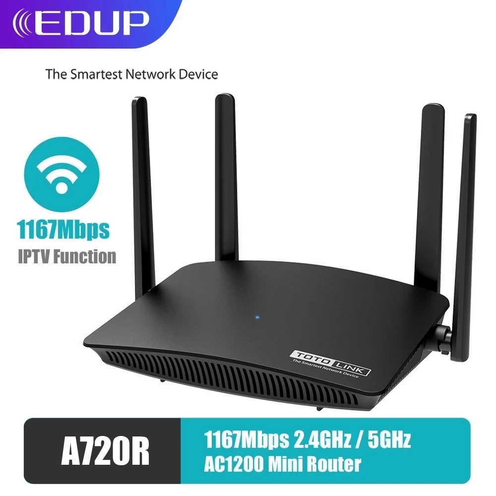 Двухдиапазонный Wi-Fi-роутер EDUP TOTOLINK 1200 м 11AC 2 4 ГГц/5 ГГц антенны Ретранслятор