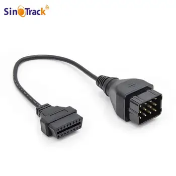 

Hot OBD OBD II Diagnostic Connector Cable For GAZ 12 Pin to OBD2 16Pin Female OBD Adapter For GM 12 Pin Adapter to 16Pin