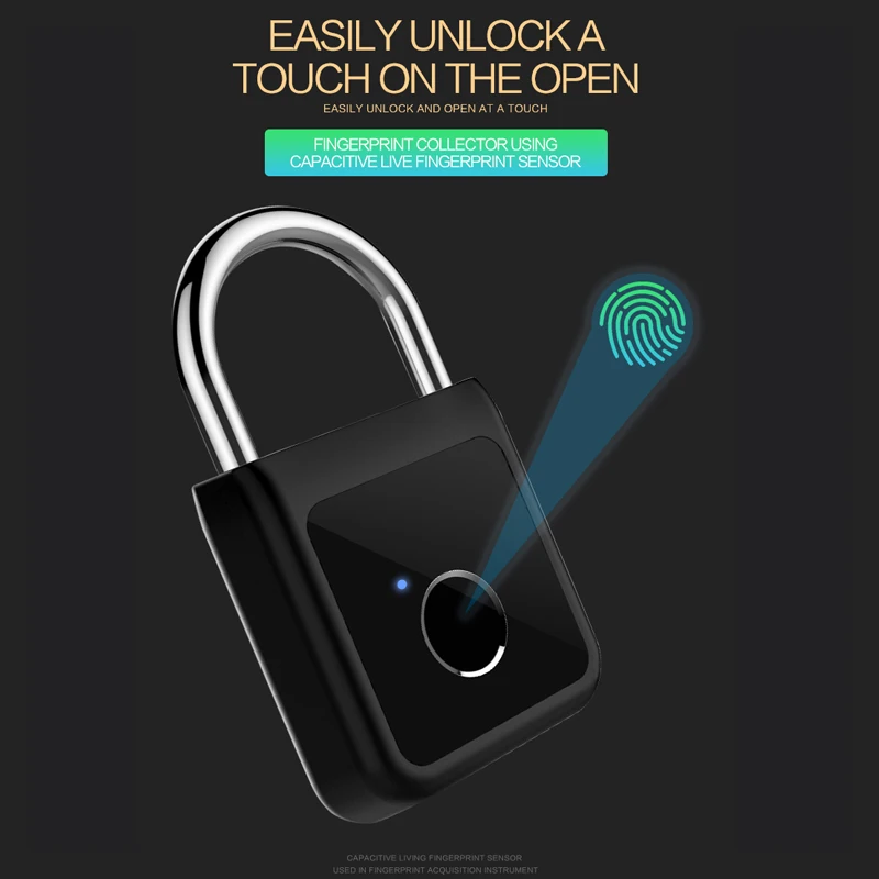 Tuya Bluetooth замок отпечатков пальцев БЕСКЛЮЧЕВОЙ USB перезаряжаемый дверной умный