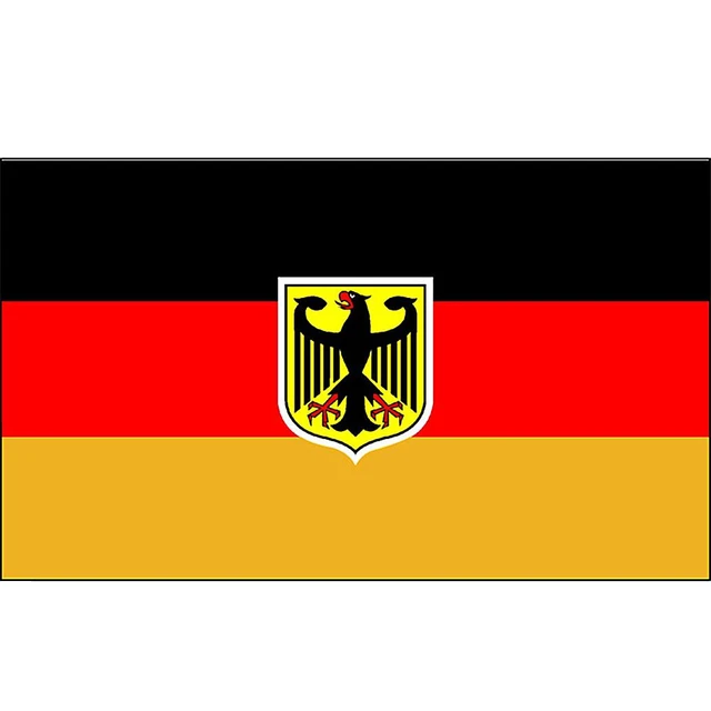 Flags4You Fahne Flagge Deutschland 30 x 45 cm - Banderín Color Negro