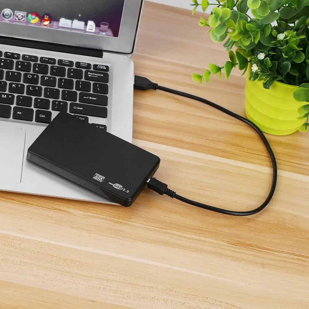 2,5 дюймовый USB HDD корпус Sata для USB 2,0 жесткий диск SATA внешний корпус HDD корпус для жесткого диска с USB кабелем