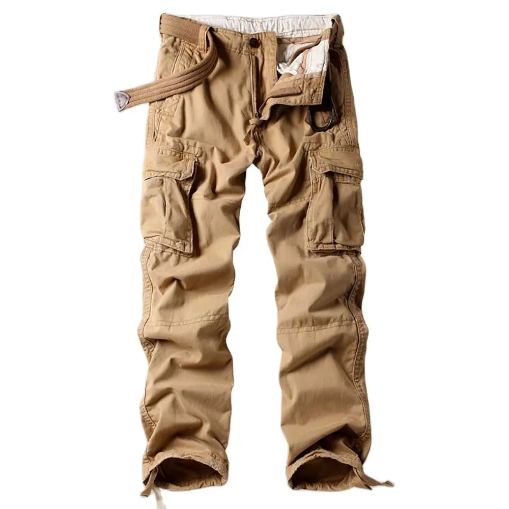 Cargo Pants Men Fashion Style Trousers Pocket Joggers Straight Loose Baggy Camouflage