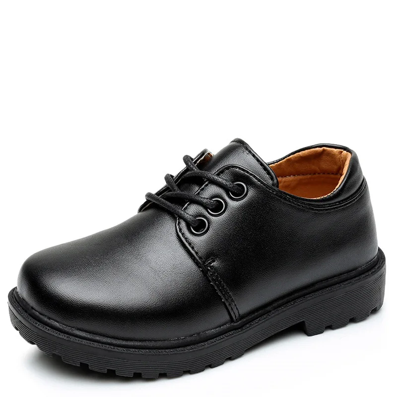 Teens 3 -16 Years Children School Shoes For Formal Boys Wedding Dance Black Shoes Big Kids Leather Party Shoes For Little Boys