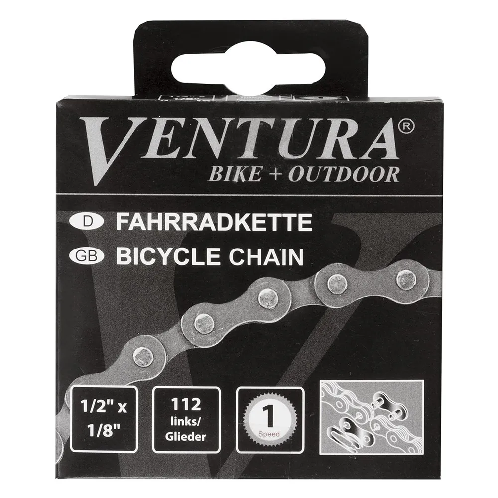 Цепь велосипедная Ventura 1ск для дорожных велосипедов 1/2 x1/8 112 звеньев. | Спорт и