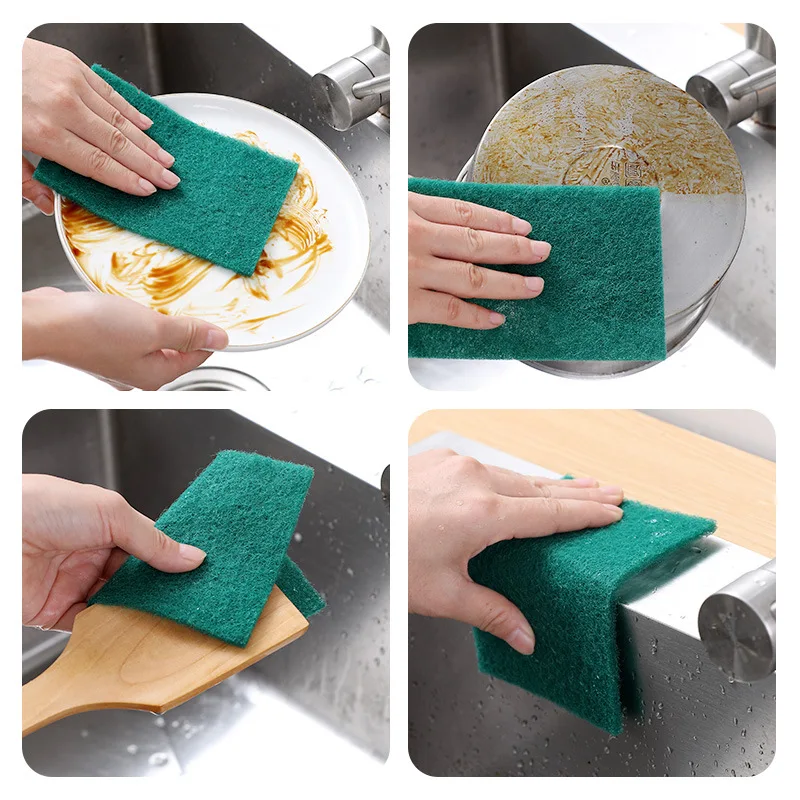 6 Pack Kitchen Cleaning Dishes Brush Scrub Scouring Pad Pot Pan Sink Dish Wash