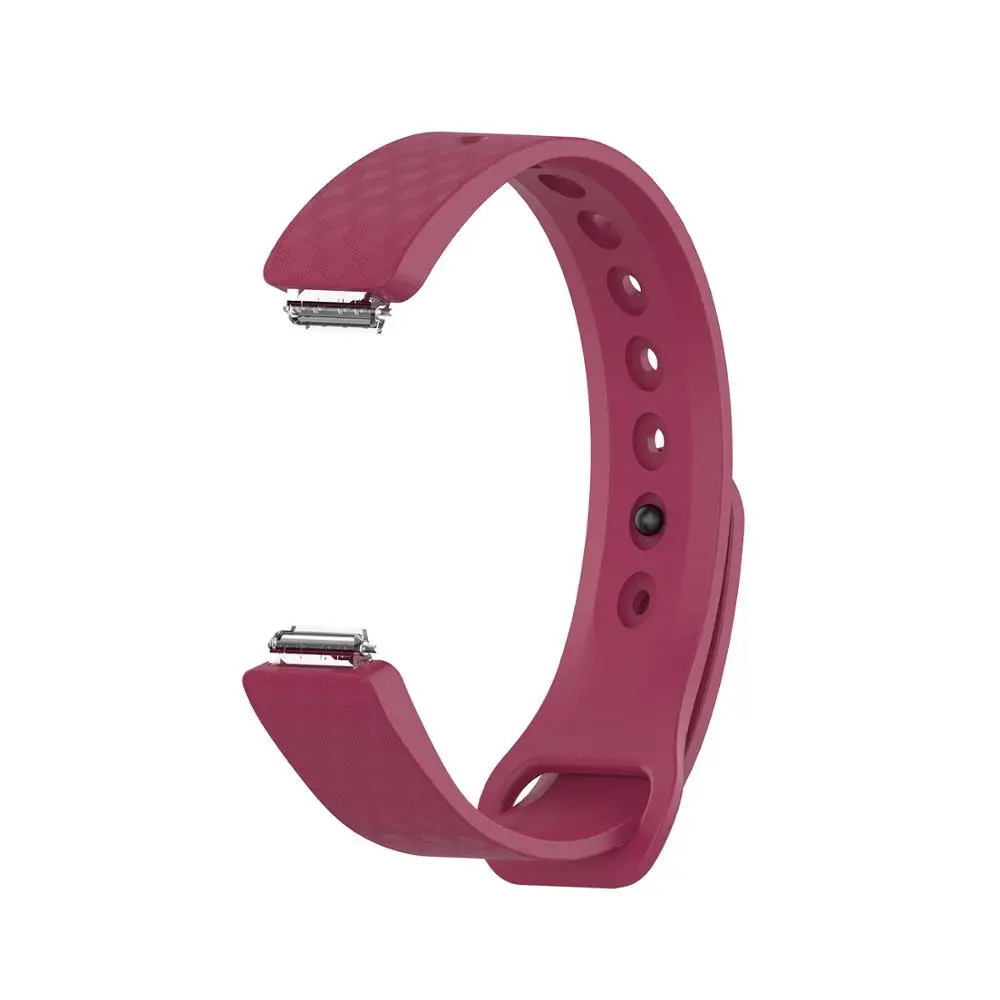 3D Силиконовый ремешок для Fitbit Inspire/Inspire HR трекер активности/ace2 Замена для умных часов ремешок для часов - Цвет: Rose red
