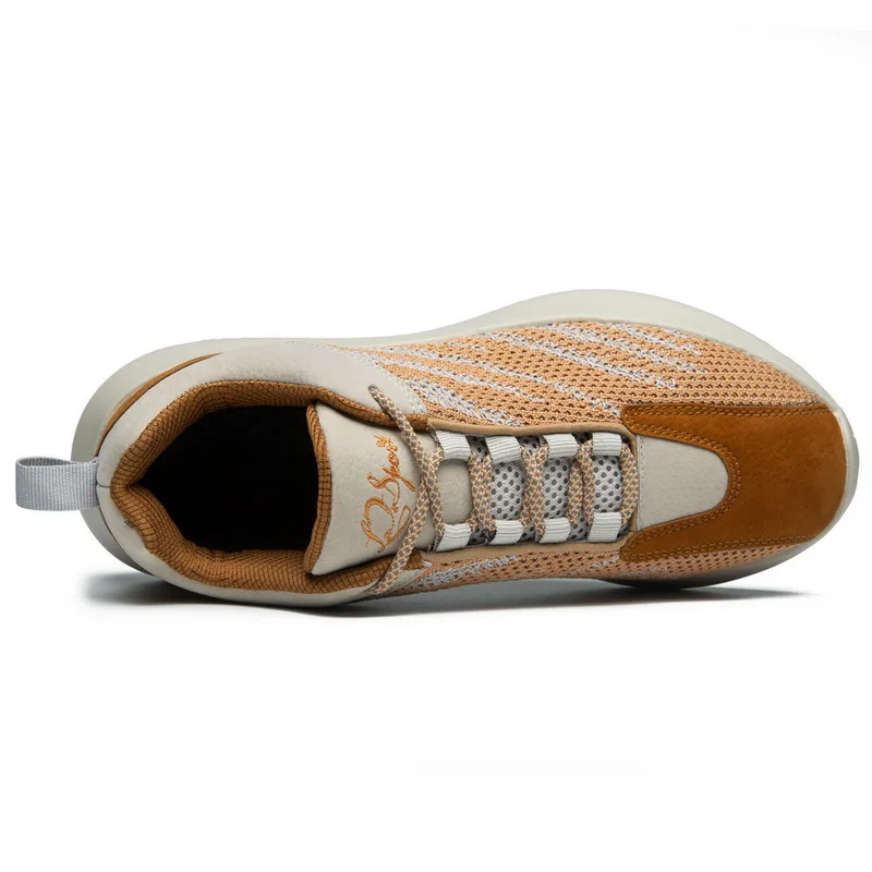 Новый дизайн мужские кроссовки на шнуровке легкие дышащие удобные спортивные с