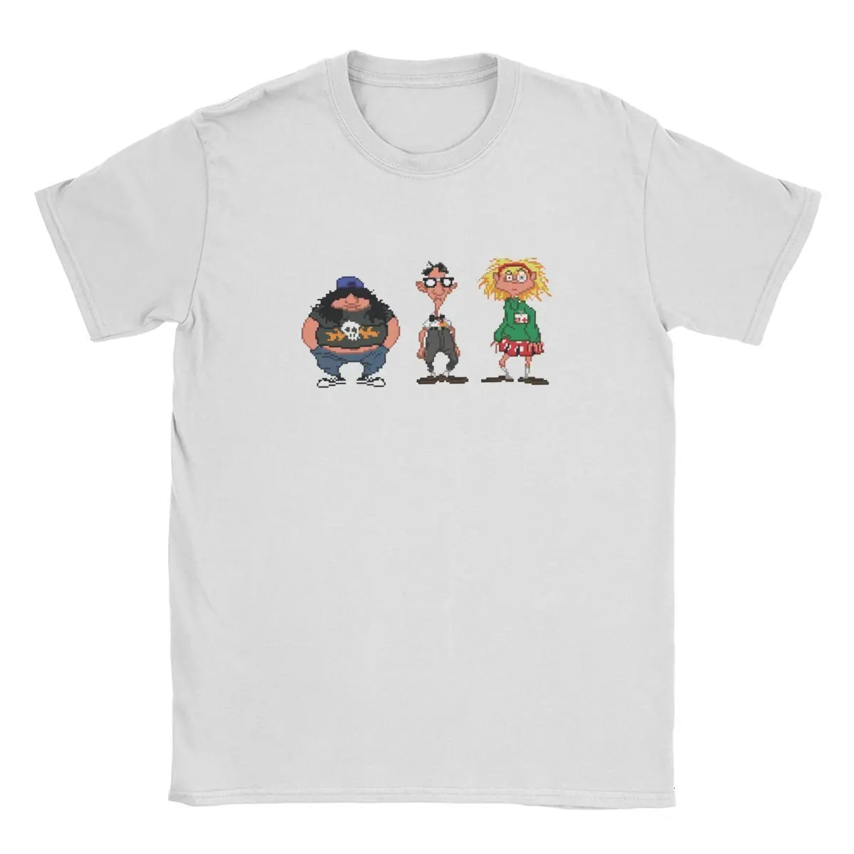 

Tyburn Men Bernard Laverne And Hoagie T Shirt Day of the Tentacle Cotton Clothes Fun Short Sleeve O Neck Tee Shirt 4XL 5XL