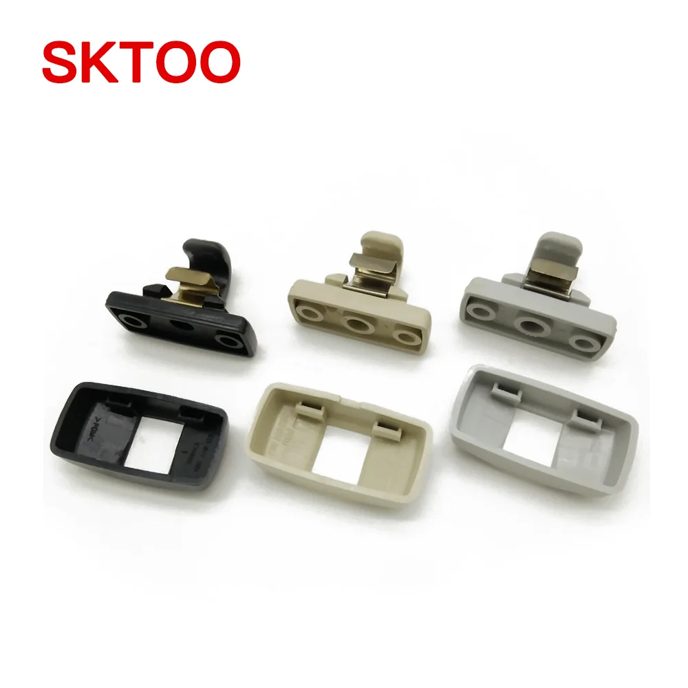Sktoo 3B0857561B New Sun Visor Hook Clip Staffa Gancio Per Vw Golf Jetta Passat Polo Seat Beetle